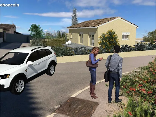 Terrain à bâtir sur les hauteurs de Loriol-sur-Drôme avec permis de construire