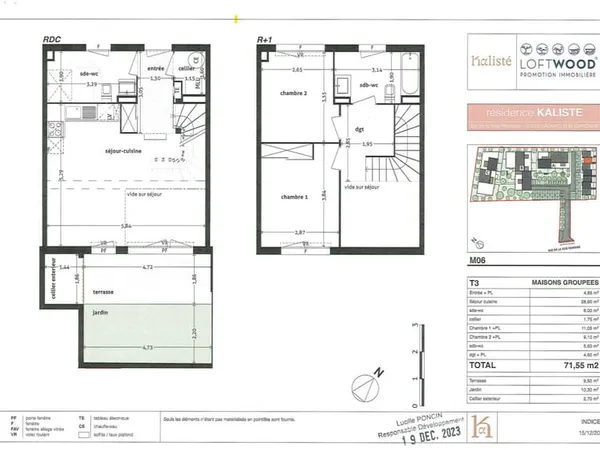 Appartement Location Gagnac-sur-Garonne 3p 69m² 797€