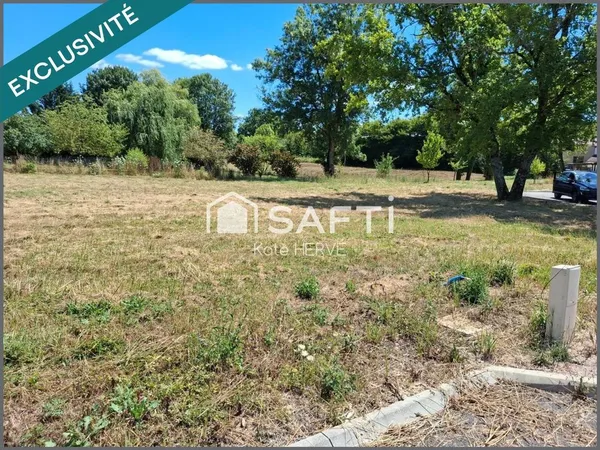 en exclusivité terrain à bâtir