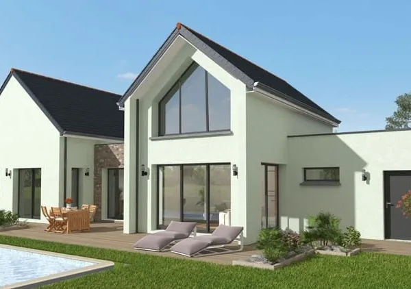 Projet de construction d'une maison 101.11 m² avec terrain à LOCOAL-MENDON (56)