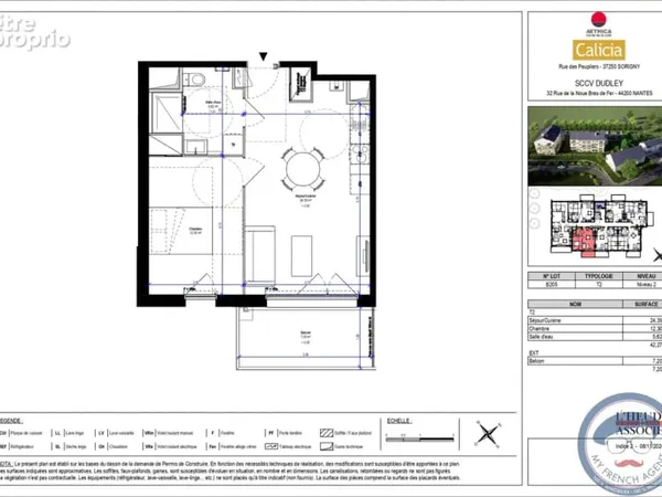 Appartement 42,27m2
