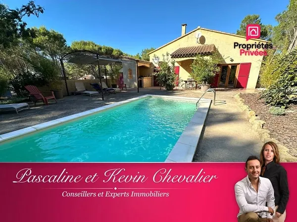 Lançon-de-Provence - Maison de 150 m² sur 6 500 m² de terrain avec piscine au coeur de la colline