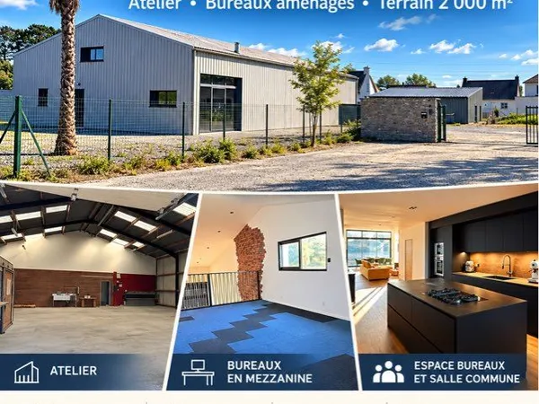 Local d'activité 440 m² - Atelier, bureaux , terrain 2 000 m²