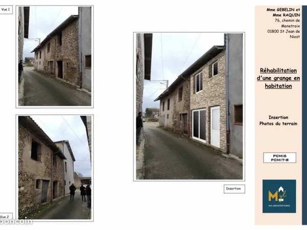 Terrain et grange