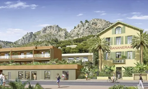 LOT 11 : EZE-BORD-DE-MER - PROGRAMME NEUF À DEUX PAS DES PLAGES, 2 PIÈCES DE 50M2 AVEC LOGGIA DE 12,