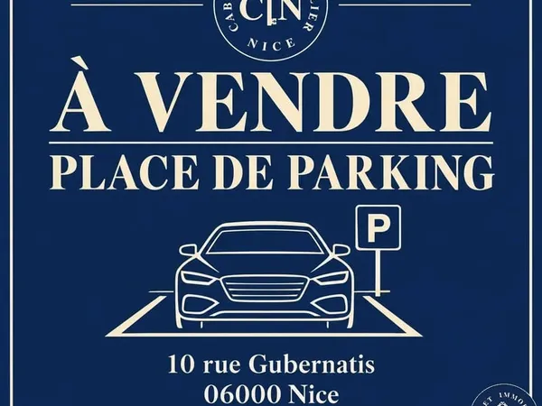 À VENDRE - PLACE DE PARKING - 10 rue GUBERNATIS