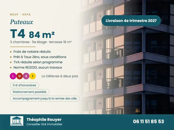Appartement 4 pièces 84 m²