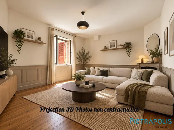 Maison de village en pierre, avec extérieur, lumineuse proche d