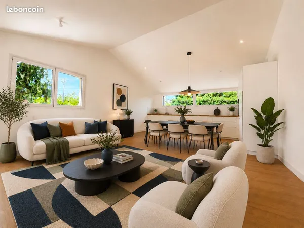 Vends maison avec 3 chambres - plain pied - entièrement rénovée - 108m² - proche bourg