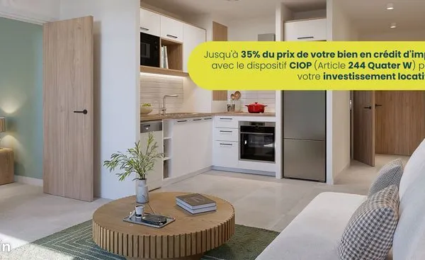 Appartement - 3 pièces - Saint-Pierre à moins 10 min à pied du centre-ville