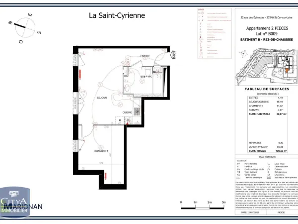 Appartement 2 pièces 40 m²