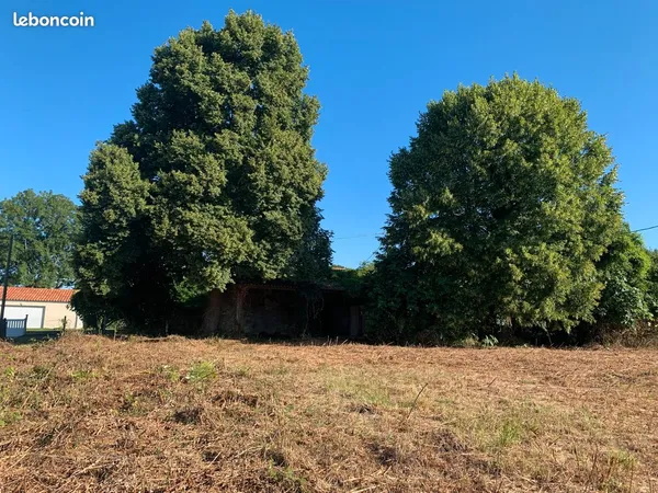 Terrain avec batiment à restaurer