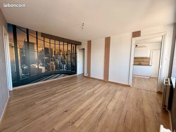 Appartement T2 rénové avec terrain