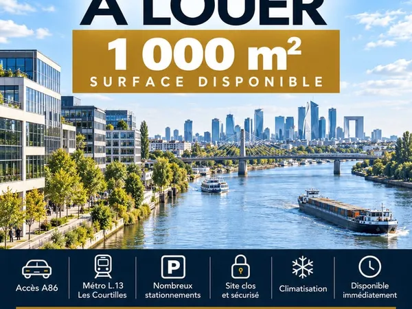 Bureaux 1000 m²
