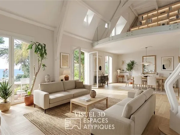 Une villa face à l'océan, entre élégance et quiétude.