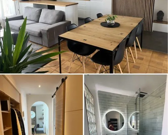 Meublé 70 m² rénové 2024 - Procé - Garage 2 parkings
