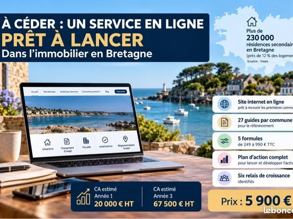 Affaire clé en main - service immobilier 100 % en ligne, Bretagne