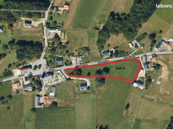 Vente terrain au centre d'Izaux 5448m2, prix à débattre