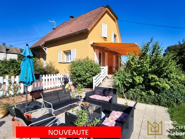 Maison individuelle - 141 m² - Terrain de 591 m² - 4 chambres - Terrasse