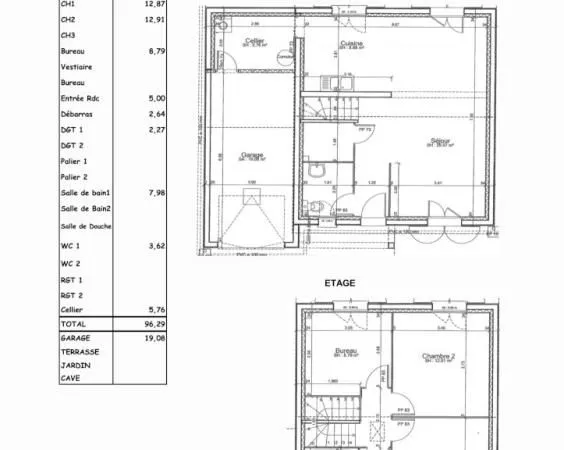 Pavillon 4 pièces 96 m²