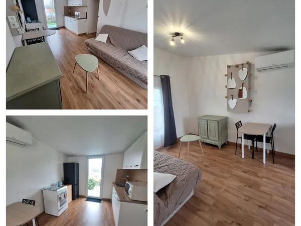T2 Meublé de 35 m² avec Terrasse & Jardin - La Garnache