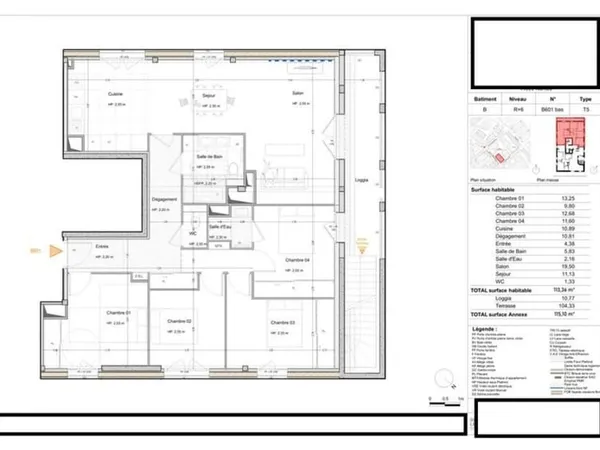 À vendre  Spacieux T5 d'exception à Nantes (44), proche Gare & Jardin des Plantes