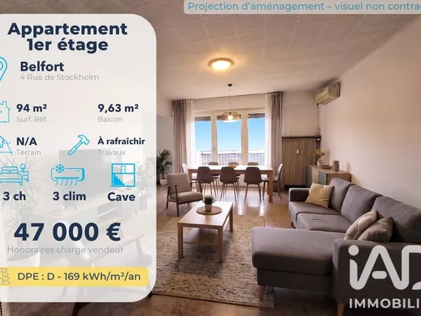 Vente Appartement 4 pièces