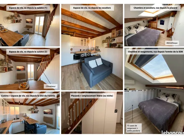 Duplex Meublé - Sans frais d'agence - Proximité Gare & cap3000