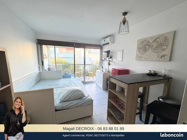 Studio 1 pièce 19 m²