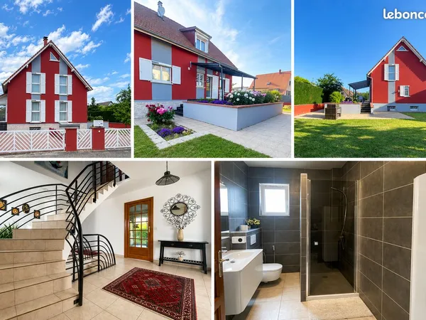 Maison individuelle à vendre- 147m² - 6 pièces- Jardin- Double garage -435000