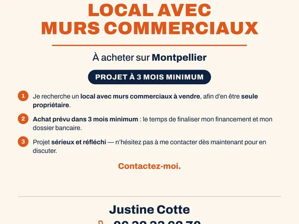 Achat mur commerce