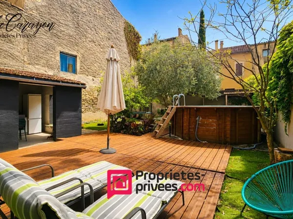CARCASSONNE QUAI BELLEVUE - AU PIED DE LA CITÉ MÉDIÉVALE -193M² avec jardin au pied de la cité médié