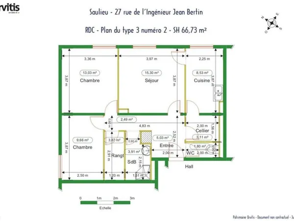 À louer - Appartement T3 à Saulieu