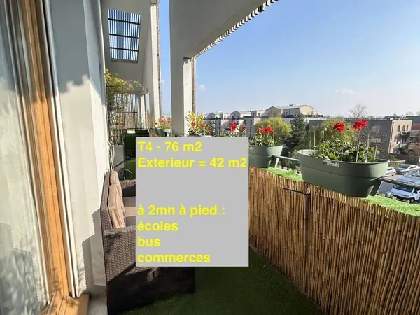 Appartement 4 pièces 76 m²