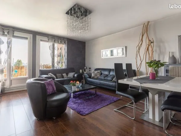 3 pièces meublé 77m2 proche Lac d'Enghien