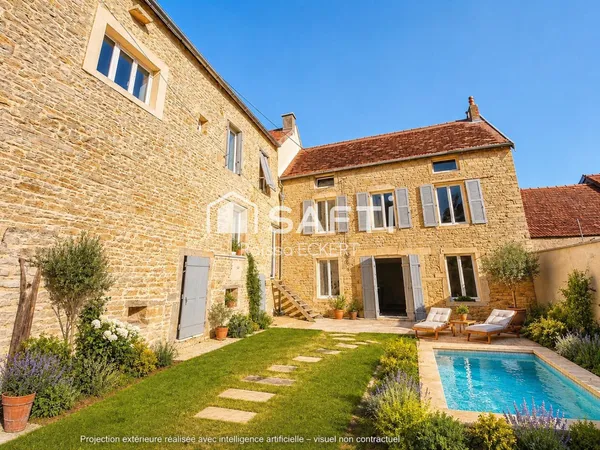 Maison de charme rénovée 230 m² Bourgogne au coeur des vignes