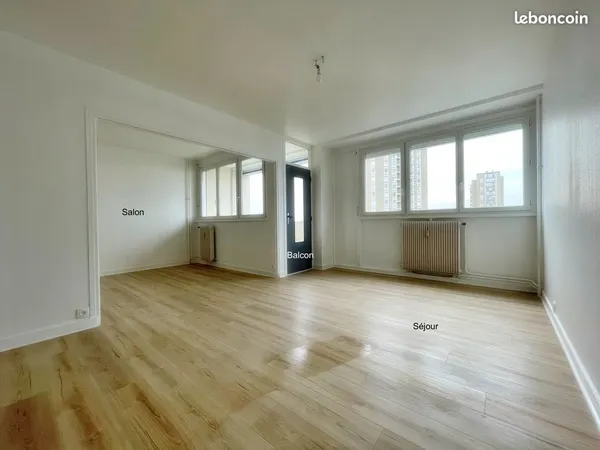 A vendre appartement traversant proche centre ville et gare