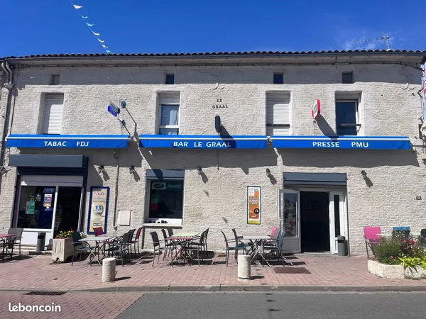 Fonds de commerce bar, tabac, jeux 300 m²