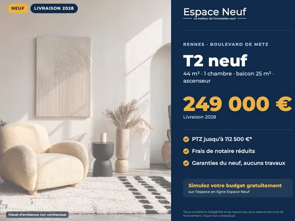 RENNES THABOR - FOUGERES (Bd de Metz) - Appartement T2 avec