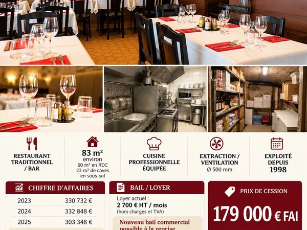 Commerce 1 pièce 84 m²