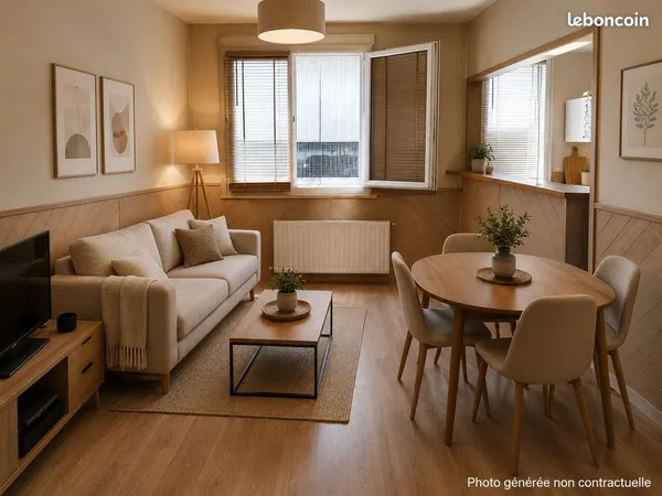 Appartement T3 61,2 m² - Place de Bretten - Résidence sécurisée - Fort potentiel
