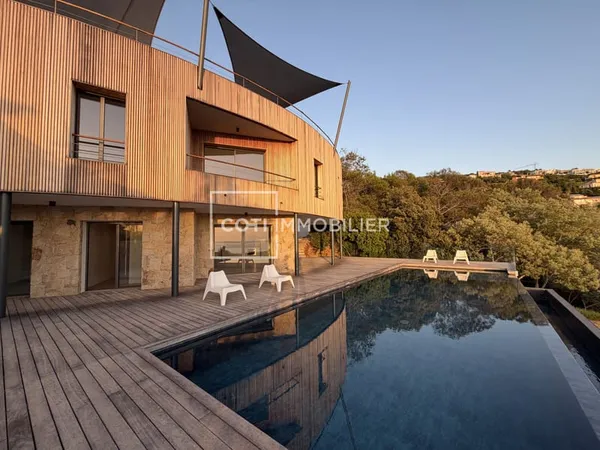 RIVE SUD DU GOLFE D'AJACCIO - VILLA D'ARCHITECTE VUE MER AVE