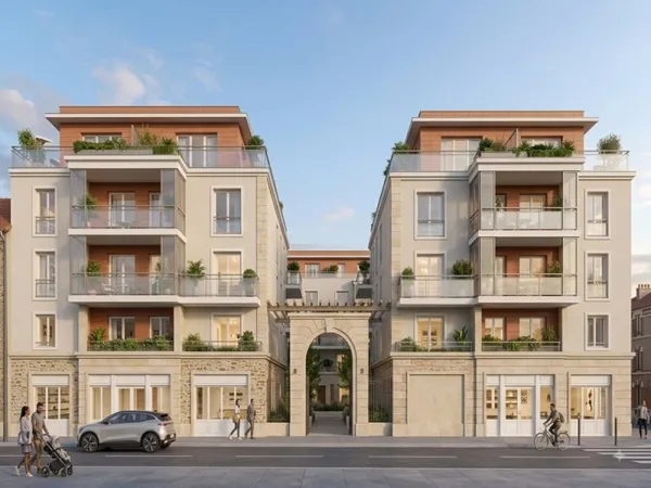 SUPERBE T3 DE 62,00 M² AVEC BALCON  L'ÉLÉGANCE D'ENGHIEN & TRANSPORTS