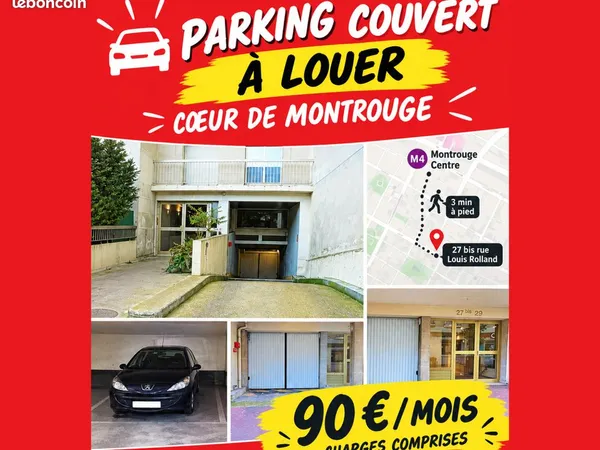 Parking couvert - coeur de Montrouge