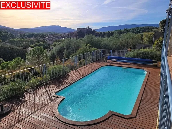 Maison 5 chambres, piscine et vue - Corbières