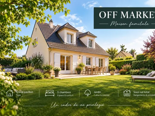 Vends maison 5 chambres - sous chambre total - non mitoyenne