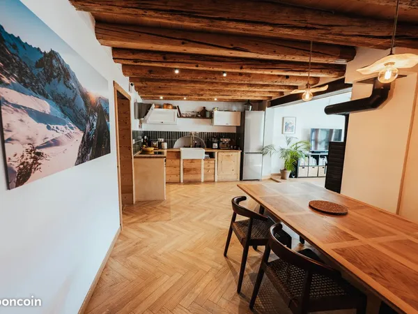 Appartement 92 m² rénové avec jardin privatif de 120 m² et vue Mont-Blanc - Domancy