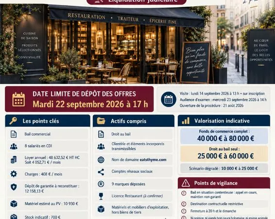 Épicerie, restauration, traiteur PARIS