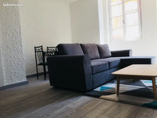 Studio meublé, 36 m2, centre ville, disponible 1.11