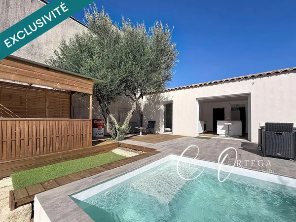 Villa de plain pied récente - T3 - Piscine